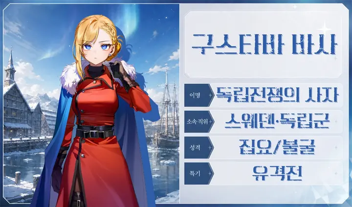 구스타바 바사 프로필 카드