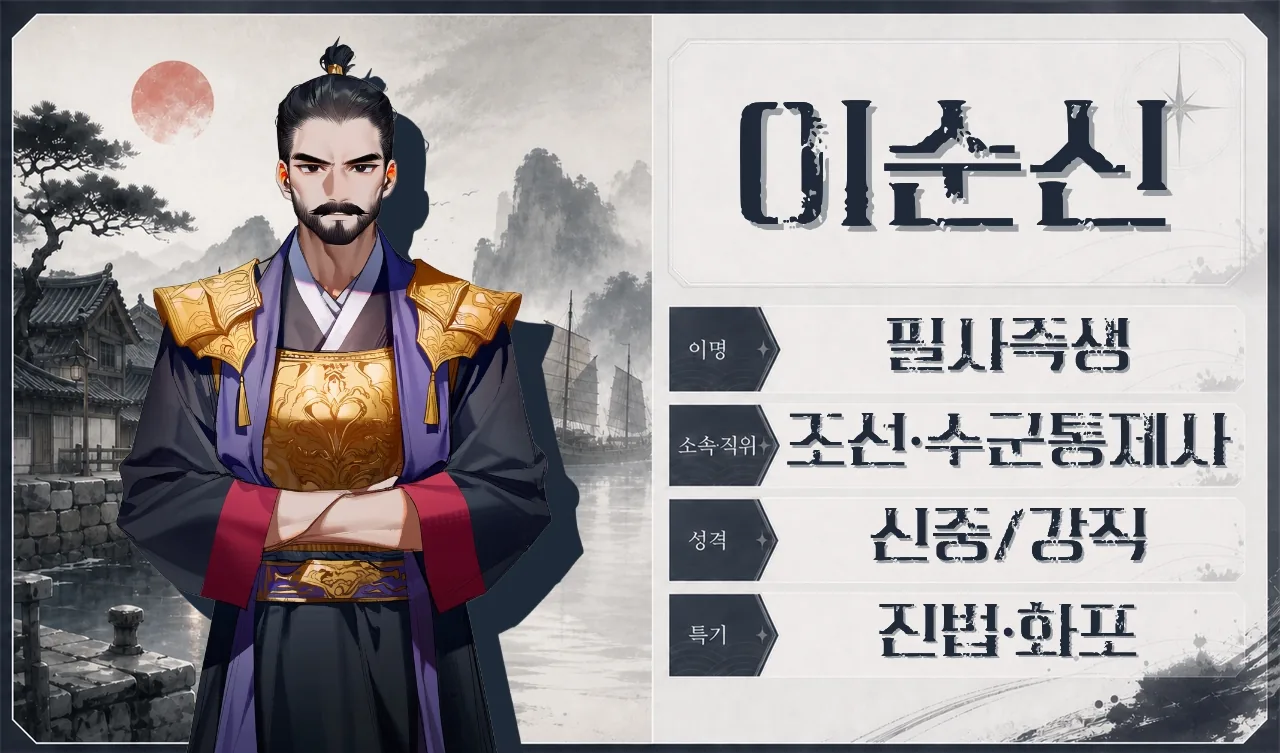 이순신 프로필 카드